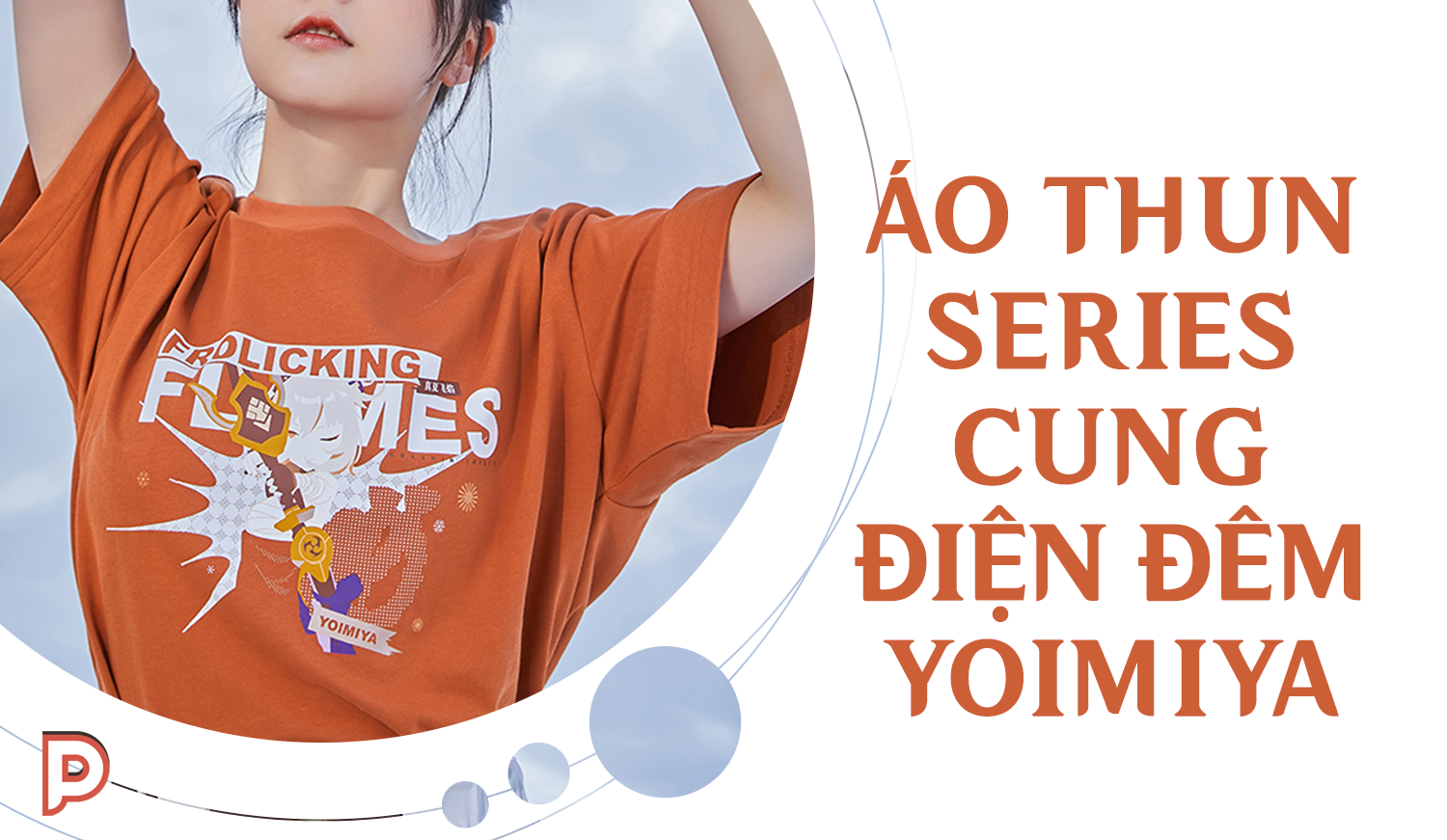 [Genshin Official - Pre Order] Áo thun Series chủ đề ấn tượng cung điện đêm Yoimiya