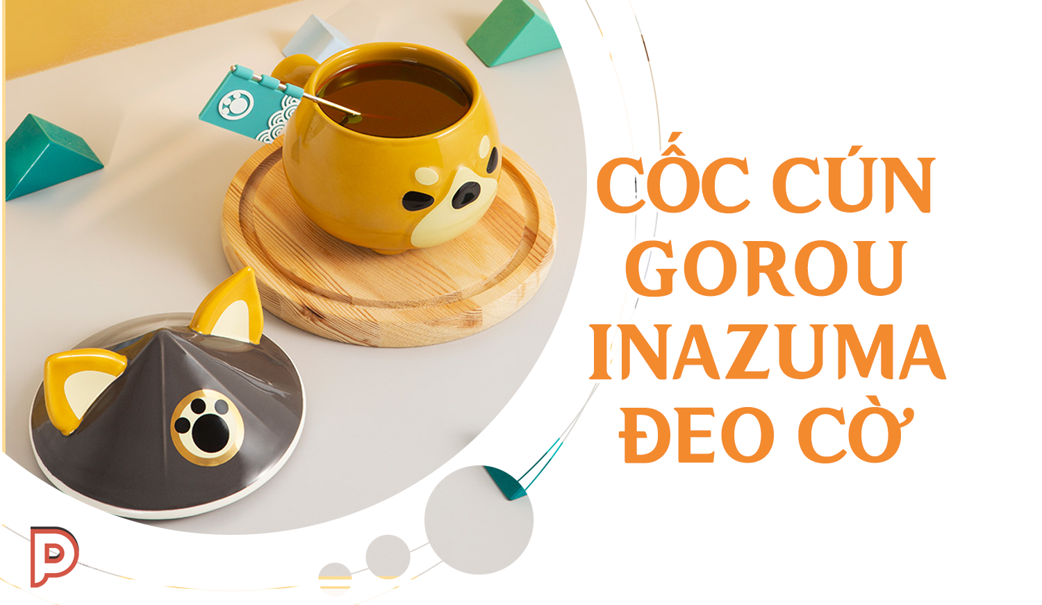 [Genshin Official - Pre Order] Cốc cún Goroud Inazuma đeo cờ