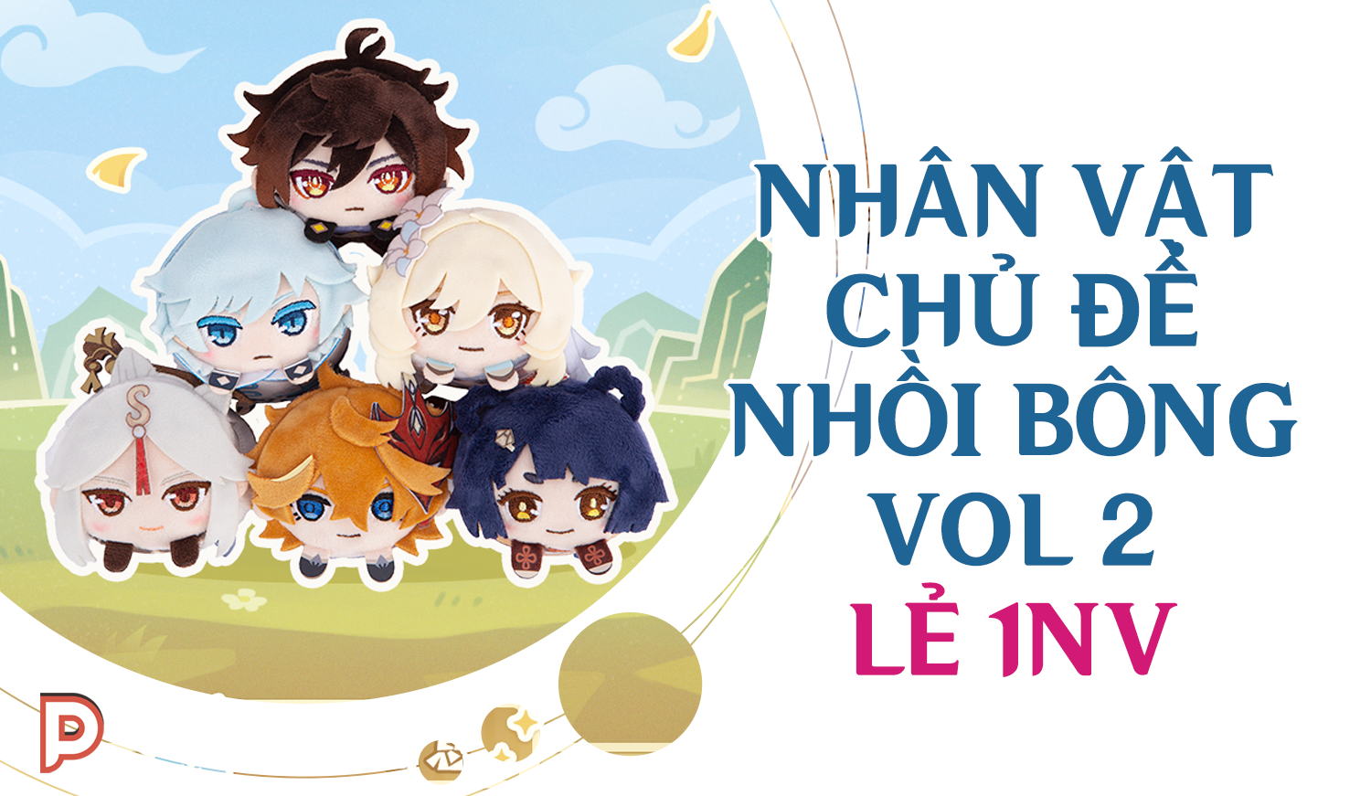 [Genshin Official - Pre Order] [LẺ] Nhân vật chủ đề nhồi bông Vol 2