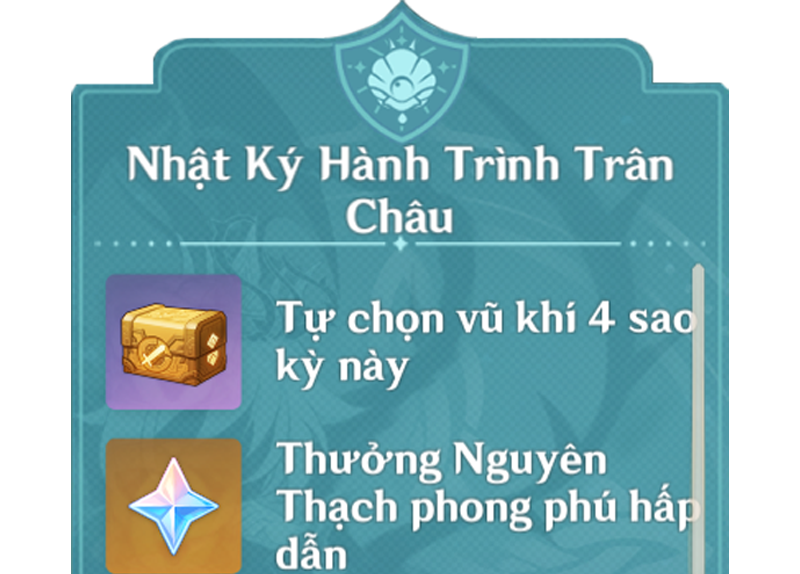 Gói Không Nguyệt Chúc Phúc + Nhật Ký Hành Trình