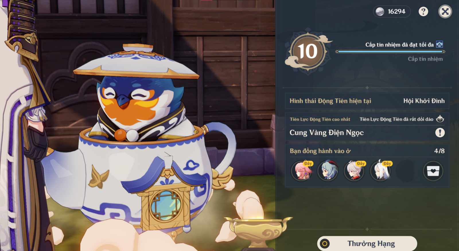 Gói cày thuê Ấm Trần Ca Lv 1-> Lv 10
