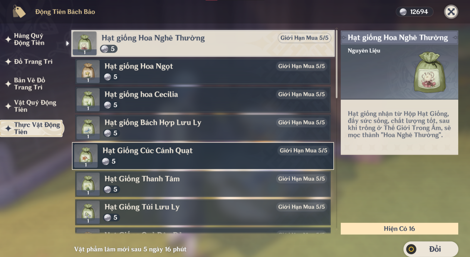 Gói cày thuê Ấm Trần Ca Lv 1-> Lv 10
