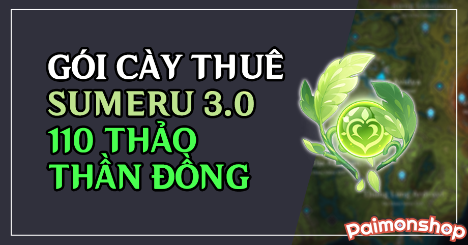 Gói cày thuê Sumeru 3.0 (110 Thảo Thần Đồng)
