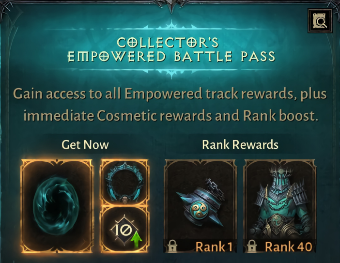 Collector's Empowered Battle Pass - Diablo Immortal