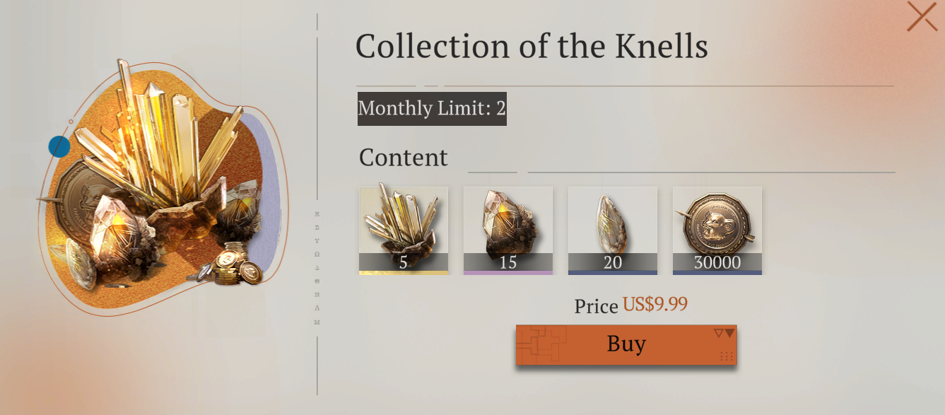 Gói Collection of the Knells [Reverse: 1999]