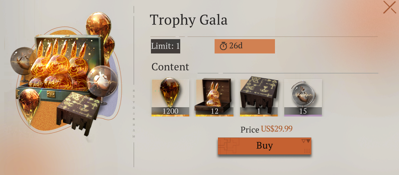 Gói Trophy Gala [Reverse: 1999]