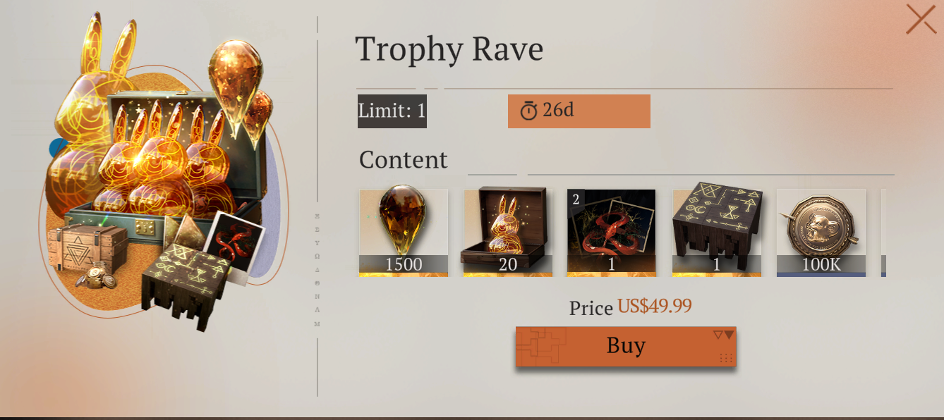 Gói Trophy Rave [Reverse: 1999]